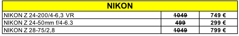 Nikon soldes d'été Camara Pau 2026