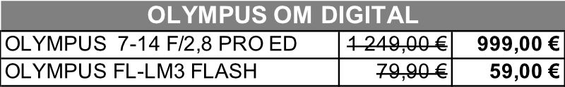 Olympus soldes d'été Camara Pau 2026